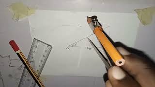 Construct angle 15° degree Using compass [upl. by Valiant921]