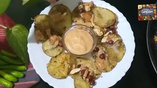 Cheesy and Nutty Baked PotatoesYummy Hi tea snack [upl. by Guillermo]