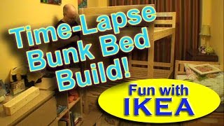 IKEA quotMydalquot Bunk Bed Assembly Build TimeLapse DIY [upl. by Melitta]