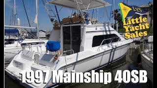 SOLD 1997 Mainship 40 Sedan Bridge for sale at Little Yacht Sales Kemah Texas [upl. by Zobkiw193]