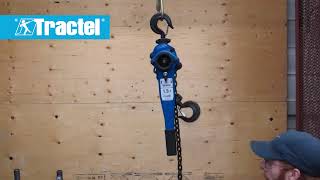 Tractel’s Bravo manual lever hoist [upl. by Ahkeber]