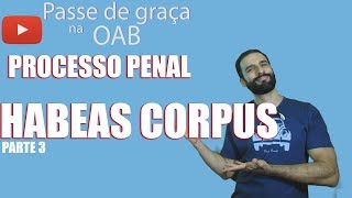 Habeas Corpus Parte 3  Processo Penal  Aula 64  2018 Prova da OAB [upl. by Leeke]