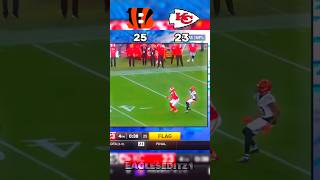 The Final Moments of the Bengals vs Chiefs Game 🏈🏈🏈 nfl shorts [upl. by Riti618]