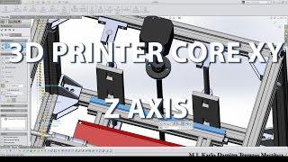 Diseño de impresora 3D COREXY  Diseño de eje Z  Parte 4 [upl. by Eelrak353]