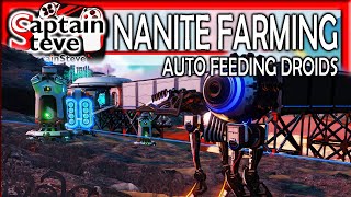 No Mans Sky How To Make A Droid Nanite Farm Free Nanites Captain Steve NMSA Hub Fauna Farming Guide [upl. by Isdnyl]