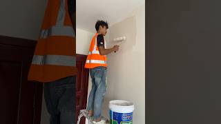 wall painting foryou wallpainting viralshorts shorts construction civilengeeniring [upl. by Ecnerewal]