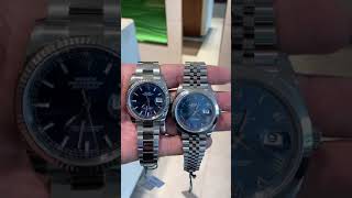 Rolex Blue Dial Comparison Azzuro vs Blue [upl. by Borlase]