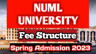 NUML university Fee Structure For graduate ampUndergraduate Programs [upl. by Daukas]