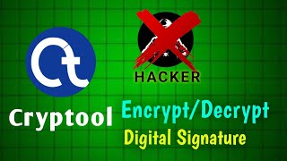 How to EncryptDecrypt Message in Cryptool  Digital Signature [upl. by Suiremed]