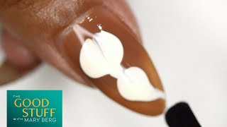 Candace Knight shows us trending latte nail art  The Good Stuff with Mary Berg [upl. by Bruno]