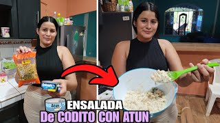 ENSALADA DE CODITOS CON ATÚN FACIL Y RAPIDO [upl. by Leyla]