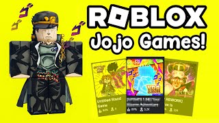 Top 5 BEST Roblox Jojo Games 2024 [upl. by Sirc]