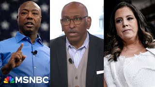 Pathetic sycophantic dance Michael Steele calls out Tim Scott and Elise Stefanik’s antics [upl. by Yvad]