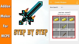 Tutorial How to make Addon Maker Minecraft Pocket Edition  Install guide to MCPE [upl. by Menides]