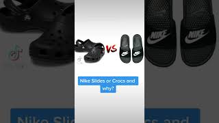 Nike Slides Vs Crocs Which Is Better [upl. by Antonella]