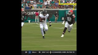 Travis Etienne rushes for a 20yard Gain vs Cleveland Browns [upl. by Ledah]