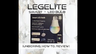 Smart Light Bulb  Legelite multicolor amp dimmable [upl. by Gnav]