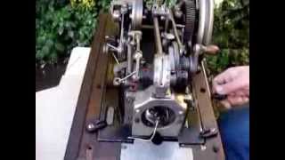 Old Vintage Antique 1900s Frobana Industrial Sewing Machine with Case See Video [upl. by Idnahr]