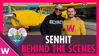 Senhit quotAdrenalinaquot Skydiving  Behind The Scenes  Interview  San Marino Eurovision 2021 [upl. by Siraf]