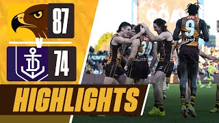 Hawthorn v Fremantle  Match Highlights  Round 18 2024 [upl. by Haskel]