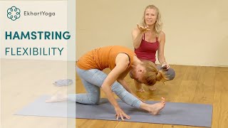 3 yoga poses to increase hamstring flexibility [upl. by Hughmanick]