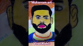 Virat Kohli portraitartist drawing and sketch mukaram artist [upl. by Crawley]