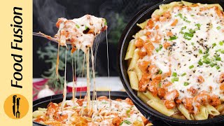 Penne Pasta with Hot Cheesy Chicken Recipe by Food Fusion [upl. by Michaela]