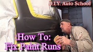 quotHow To Remove Paint RunsquotAutomotive Paint And Body Tech Tips and Tricks [upl. by Leamsi651]