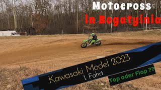 Kawasaki Model 2023 Motocross erste Fahrt [upl. by Opaline]