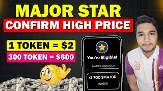 Major 1 Token  2 Price Confirm  Major Star Big Update  Major Airdrop Snapshot  Crypto News [upl. by Lechner187]