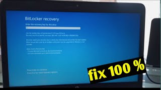 Bitlocker recovery error solved  how to solvel bitlocker [upl. by Snilloc125]