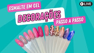 Aula Completa Decorando Com Esmalte em Gel [upl. by Ilatfan906]