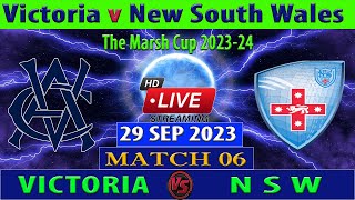 Victoria vs New South Wales  VIC vs NSW  The Marsh One Day Cup 202324  Cricket Info Live [upl. by Esdnyl]