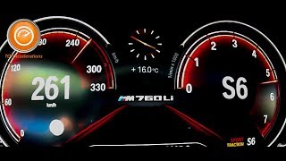 BMW M760Li xDrive V12 610 HP Sound amp Acceleration 0260 kmh [upl. by Ivets]