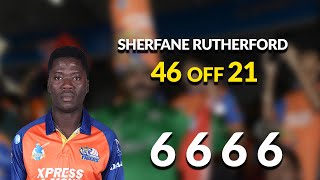 Sherfane Rutherford’s 46 off 21 balls T10 Season 2 [upl. by Essinger]