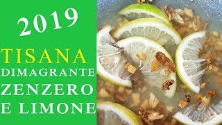 TISANA ZENZERO E LIMONE DIMAGRANTE TUTTE LE RISPOSTE CHE CERCATE 2019  FoodVlogger [upl. by Nilek]