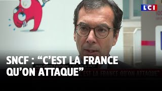 Sabotage des lignes TGV  quotCest la France quon attaquequot déclare le PDG de la SNCF [upl. by Anneehs916]