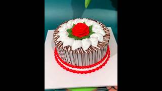 simple birthday cake decoration ideas shortvideo shorts youtubeshorts [upl. by Renat]