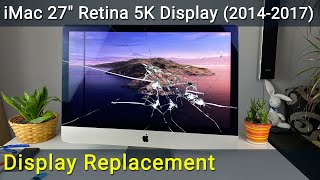 iMac A1419 27inch Retina 5K Display Replacement [upl. by Llenyl]