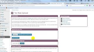 How to use the Tax Rate Upload plugin for WooCommerce [upl. by Paviour]