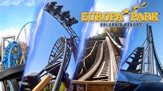 All Roller Coasters at Europa Park 2024 [upl. by Bradwell587]