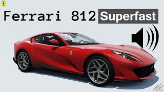 Assetto Corsa Sound Ferrari 812 Superfast Ferrari 70th Anniversary Pack [upl. by Odrarebe326]