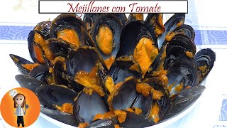 Mejillones con Tomate  Receta de Cocina en Familia [upl. by Dorkus850]