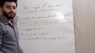 HSC English grammar  Part 4  complete sentences with suitable phraseswords  2025 [upl. by Akinot]