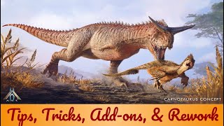 Ark Survival Carnotaurus Tips Tricks and Upgrades Dinopedia Ep 12 [upl. by Sugihara]