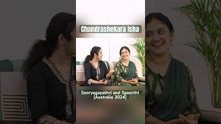 Spoorthi Rao and Sooryagayathri in Australia  Chandrashekara Isha • shorts harharmahadev [upl. by Nylde]