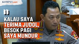 FULL Kapolri Siap Mundur karena Judi quotOnlinequot Disinggung Takut atau Sulit dalam Kasus Timah [upl. by Asenev]