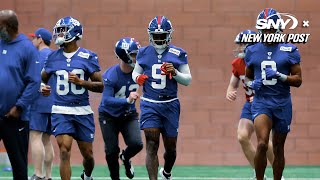 First impressions of Giants rookies after day 1 of rookie camp [upl. by Kimmie]