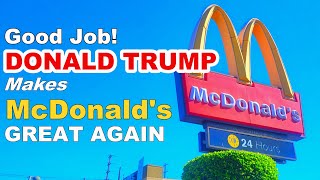 WinWin Situation Donald Trump Makes McDonalds GREAT Again  Donald Trump Worked at McDonalds [upl. by Tigirb]