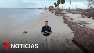 Así se prepara la ciudad de Clearwater ante la llegada del huracán Milton  Noticias Telemundo [upl. by Christel258]